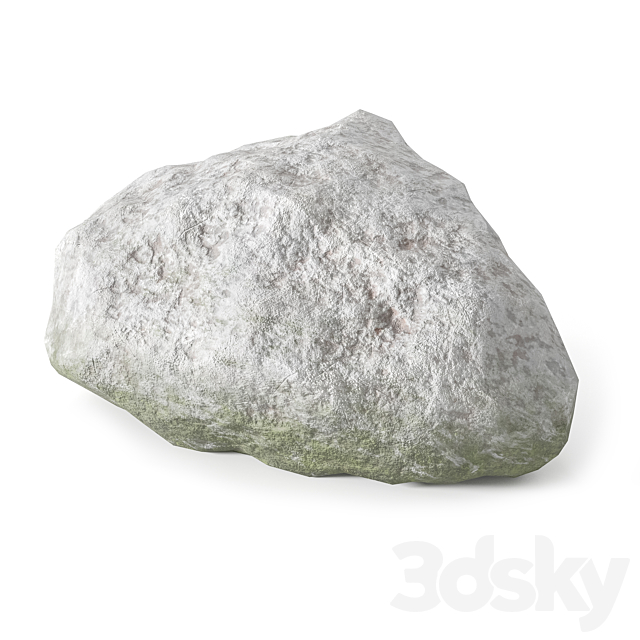 Low Poly Stones Set 02 3ds Max - thumbnail 3