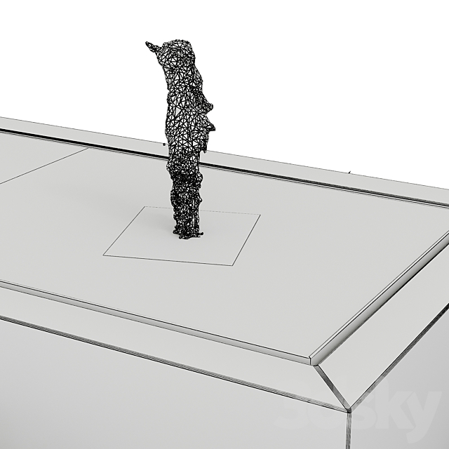 Modern box fountains_01 3DS Max Model - thumbnail 4