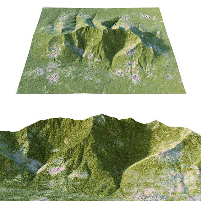 mountains 3ds Max - thumbnail 1