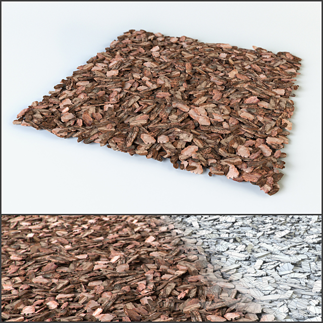 Mulch of pine bark 3DSMax File - thumbnail 1