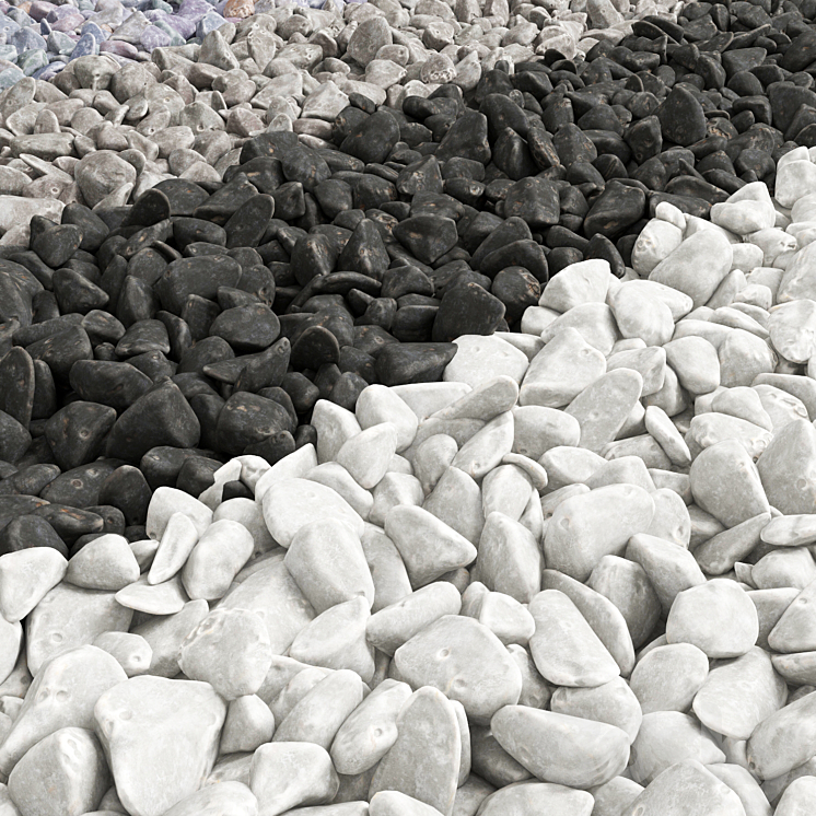 Pebble river collection 3DS Max - thumbnail 1