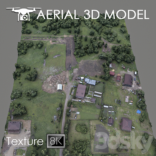 Residential area 70 3DSMax File - thumbnail 1