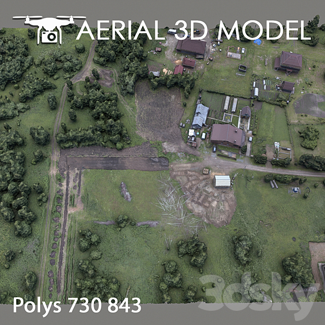 Residential area 70 3DSMax File - thumbnail 3