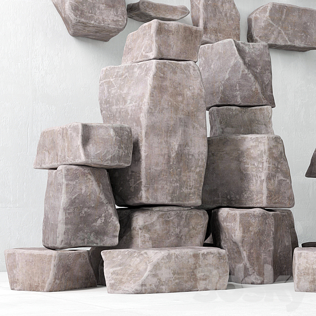 Rock stone collection _ Rock Stone Collection 3DSMax File - thumbnail 2