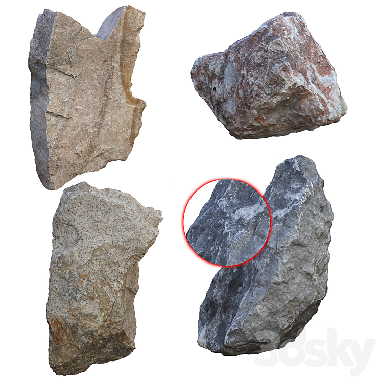 Rock_Stones 3DS Max - thumbnail 2