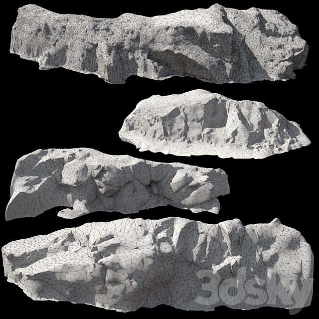 Rocks and cliff 3DSMax File - thumbnail 2