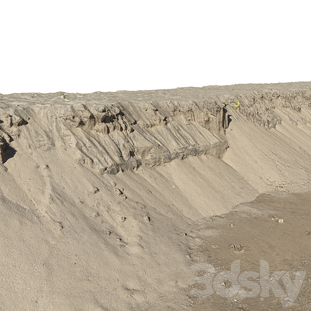 Sandy cliff 3ds Max - thumbnail 2