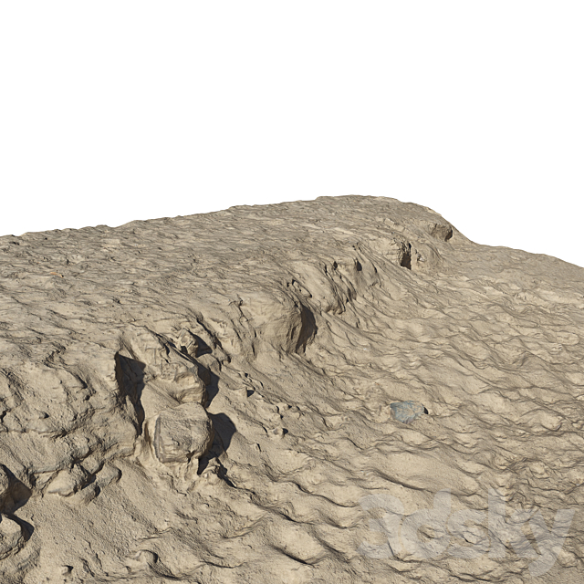 Sandy cliff 3ds Max - thumbnail 3