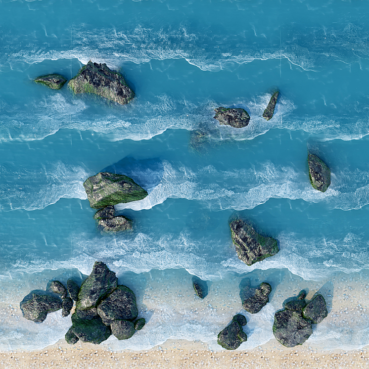 Sea shore 3DS Max - thumbnail 2