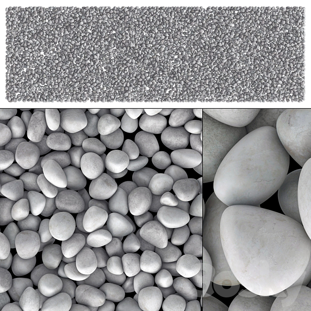 Small decorative gravel # 2 3DSMax File - thumbnail 1