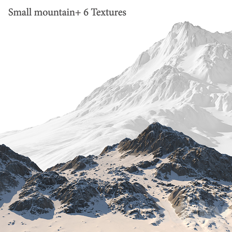 Small mountain + 6 Textures 3DS Max - thumbnail 1