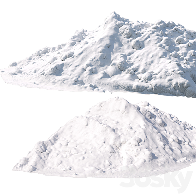 snow mountain 3ds Max - thumbnail 2