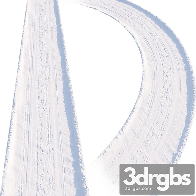 Snowy Road 5 3dsmax Download - thumbnail 1