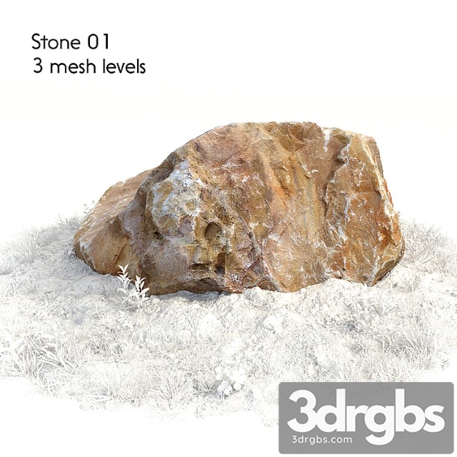 Stone 01 3dsmax Download - thumbnail 1