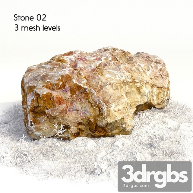 Stone 02 3dsmax Download - thumbnail 1