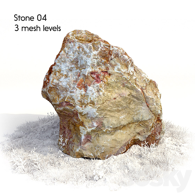 Stone 04 3ds Max - thumbnail 1