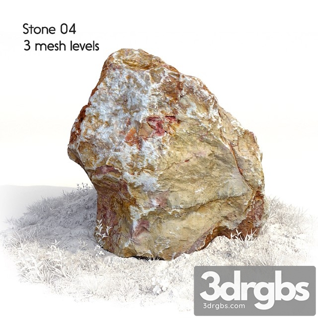 Stone 04 3dsmax Download - thumbnail 1