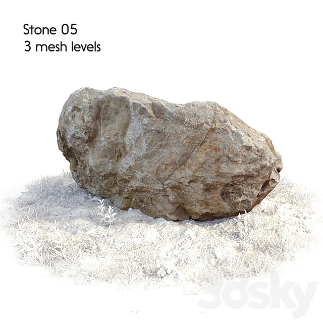 Stone 05 3ds Max - thumbnail 1