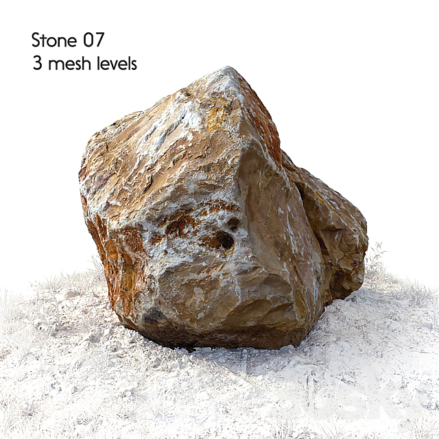 Stone 07 3DS Max Model - thumbnail 2