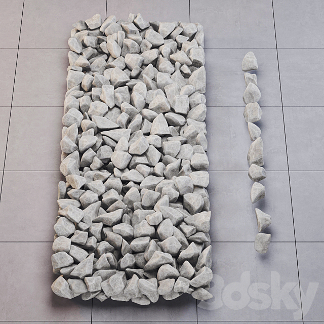 Stone glacia decor 3ds Max - thumbnail 2