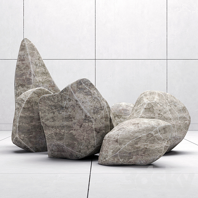 Stone rock 3DSMax File - thumbnail 1