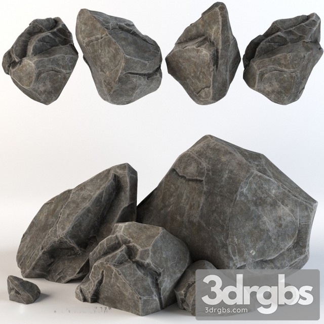 Stone Rock Element 3dsmax Download - thumbnail 1