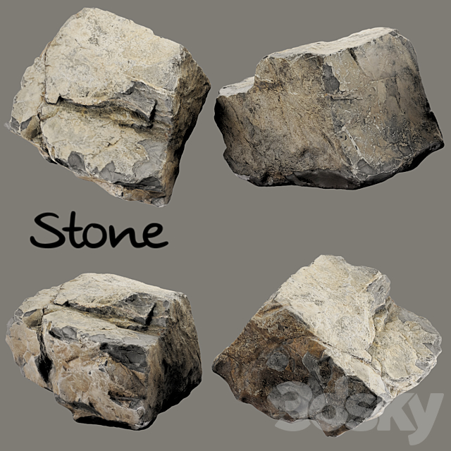 Stone scan 3ds Max - thumbnail 1