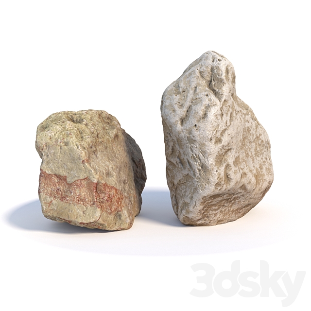 Stones 135 3ds Max - thumbnail 3