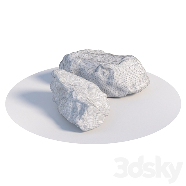 Stones 140 3DS Max Model - thumbnail 3