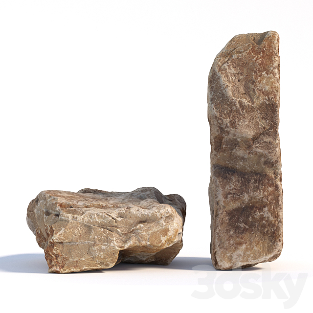 Stones 142 3DSMax File - thumbnail 3