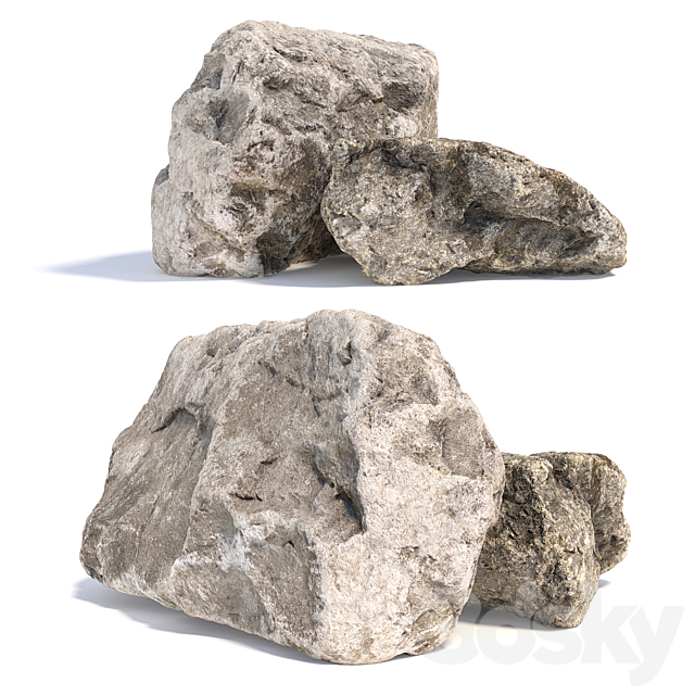 Stones 234 3DSMax File - thumbnail 1