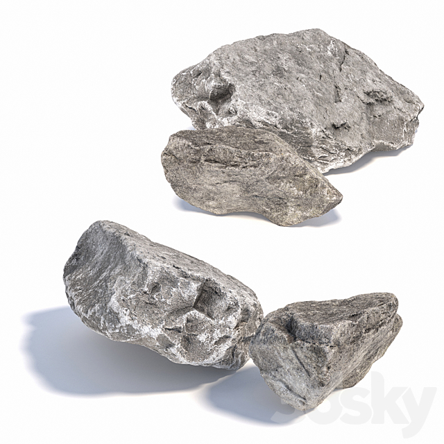 Stones 242 3DS Max Model - thumbnail 3