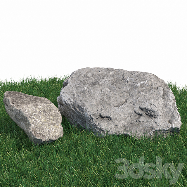 Stones 242 3DS Max Model - thumbnail 4