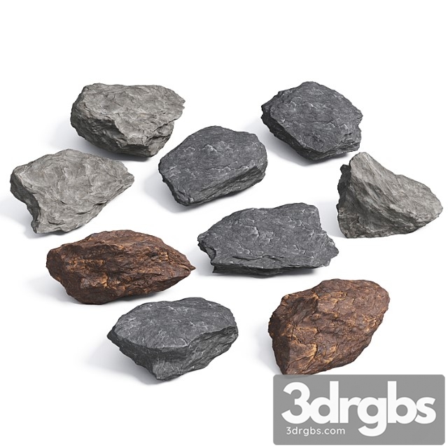 Stones 3 3dsmax Download - thumbnail 1