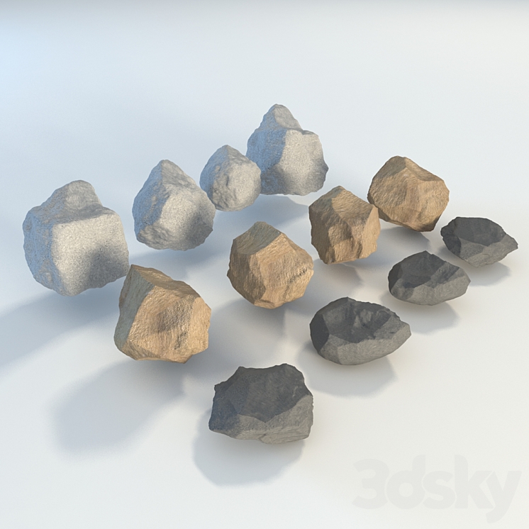 Stones 3DS Max - thumbnail 1