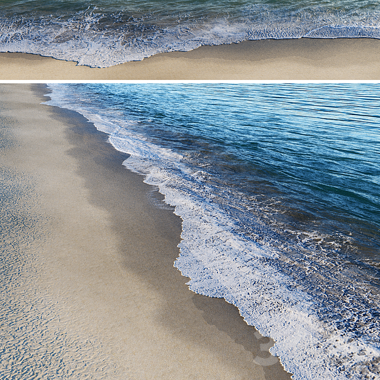 Surf on the beach 3DS Max - thumbnail 1