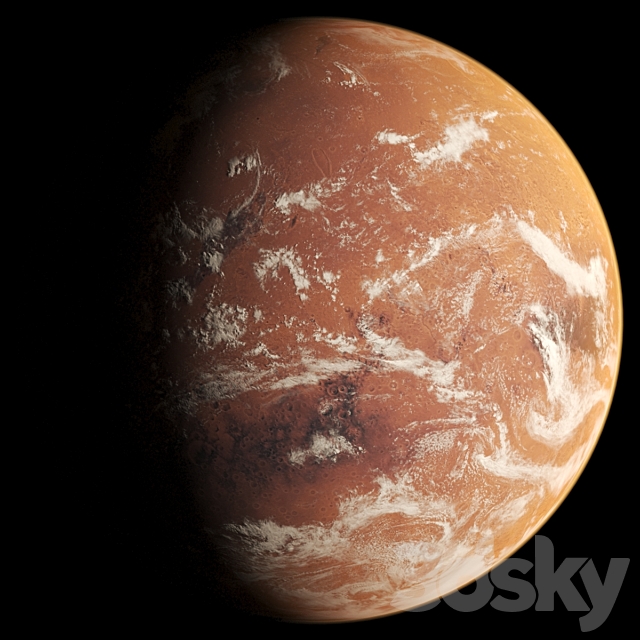 The planet Mars 3ds Max - thumbnail 2