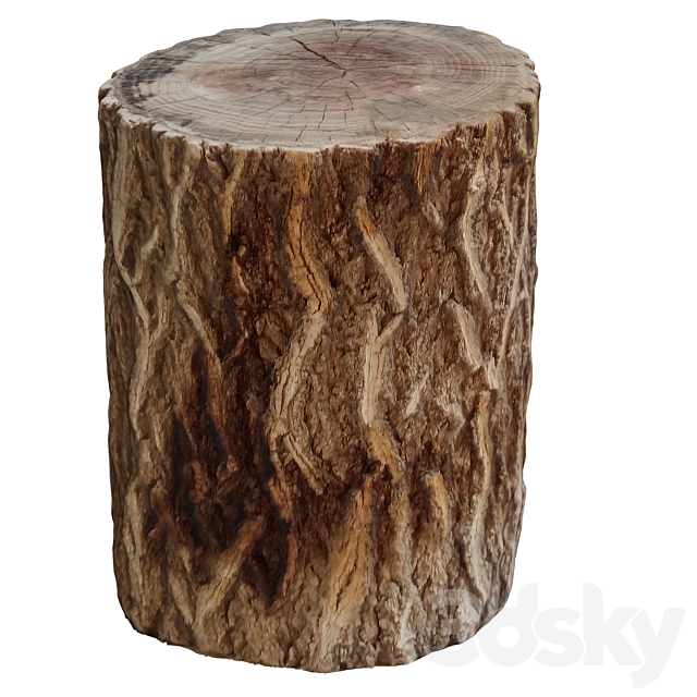 tree trunk 7 3ds Max - thumbnail 1