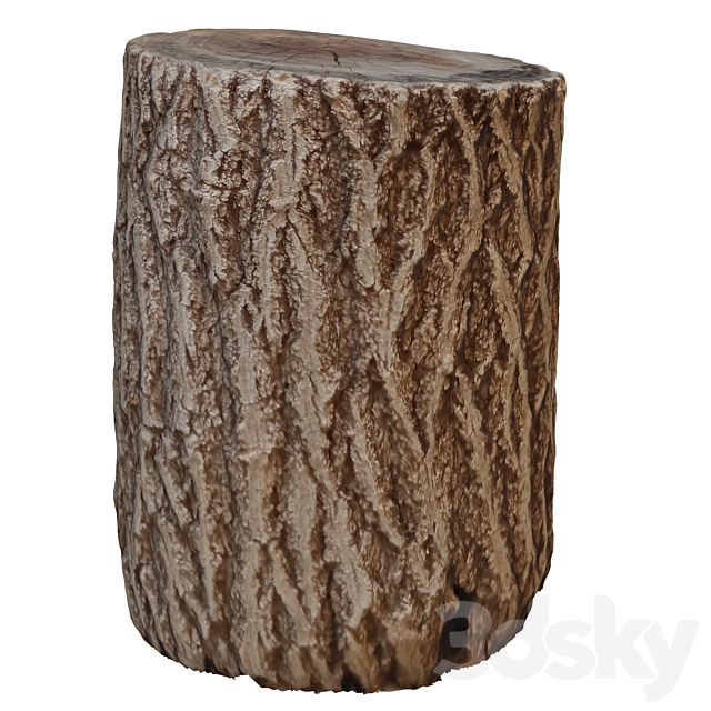 tree trunk 7 3ds Max - thumbnail 3