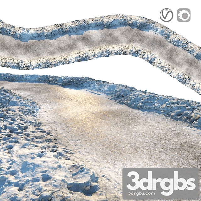 Winter Sidewalk 3dsmax Download - thumbnail 1