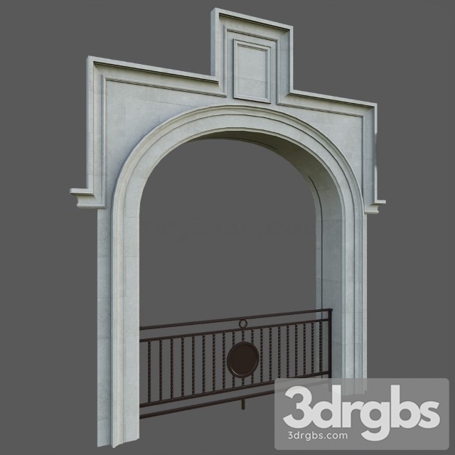 Architectural Element Classic 74 3dsmax Download - thumbnail 1