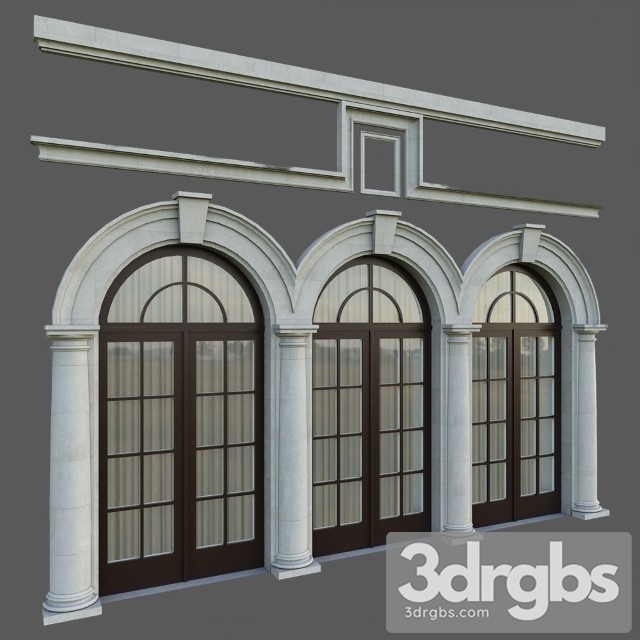 Architectural Element Classic 76 3dsmax Download - thumbnail 1