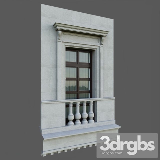 Architectural Element Classic 84 3dsmax Download - thumbnail 1