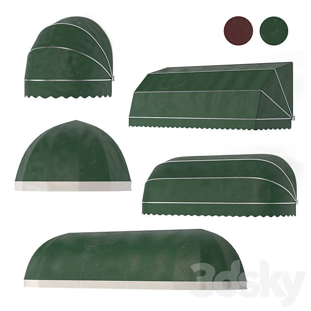 Awning set kitbash vol.05 3DSMax File - thumbnail 1