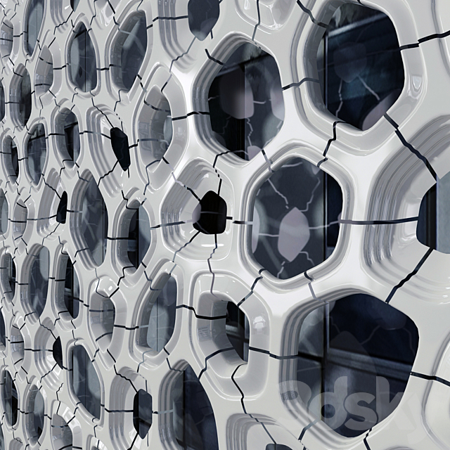 Bionica decorative facade 3DS Max Model - thumbnail 2