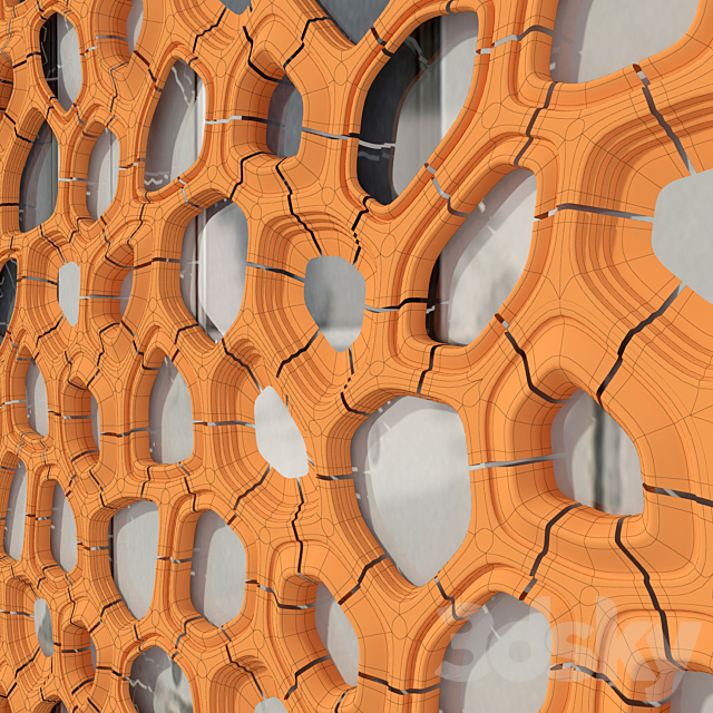 Bionica decorative facade 3DS Max Model - thumbnail 3