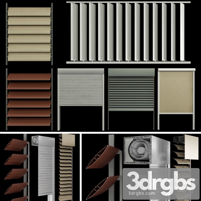 Blinds And Shutters For Windows And Doors 3dsmax Download - thumbnail 1