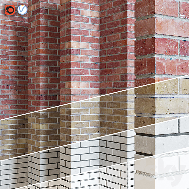 Brickwork 3DSMax File - thumbnail 1