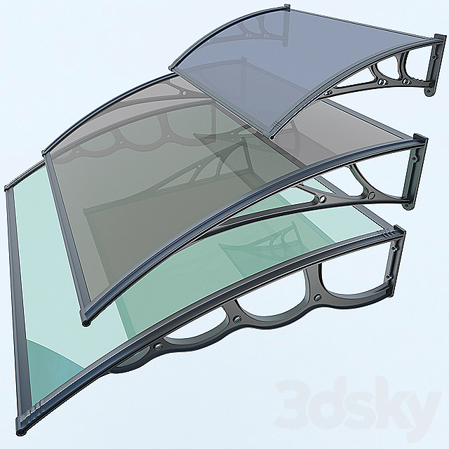 canopy carport 3DS Max Model - thumbnail 2