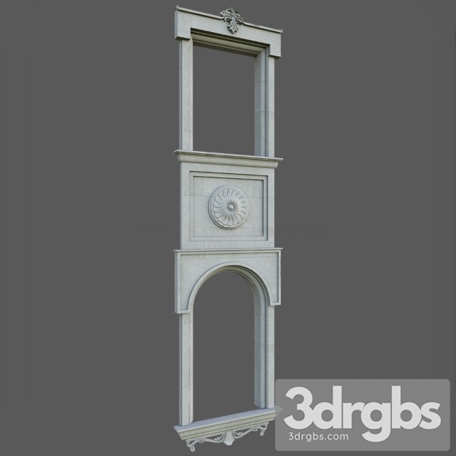 Classic Facade Decoration 3dsmax Download - thumbnail 1